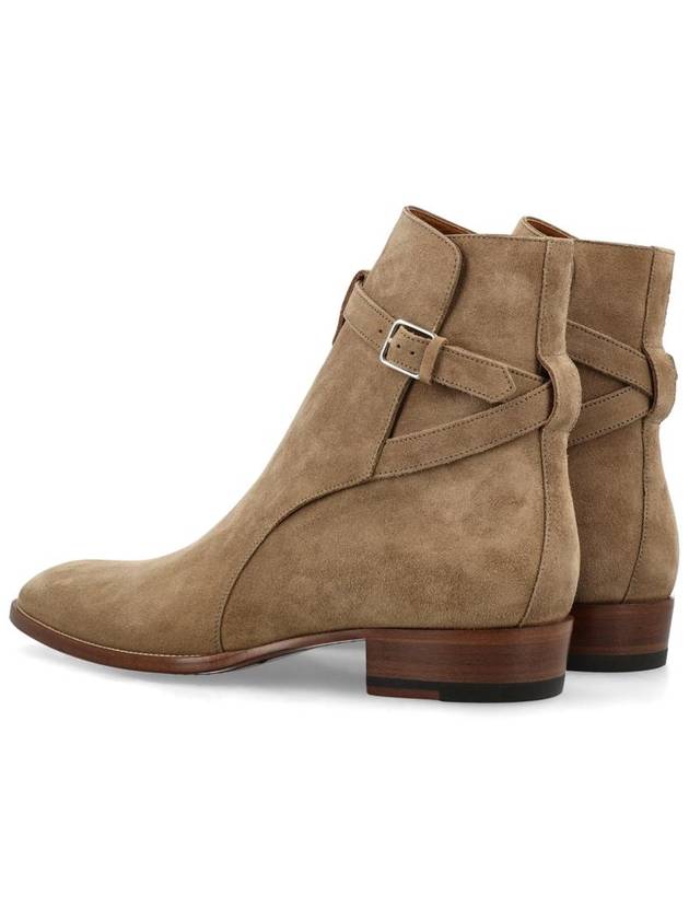 Men's Jodhpur Suede Ankle Boots Tobacco Beige - SAINT LAURENT - BALAAN 5