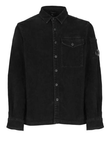 Lens Detail Long Sleeve Shirt Black - CP COMPANY - BALAAN 1