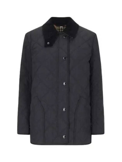 Diamond Quilted Thermoregulated Barn Jacket Black - BURBERRY - BALAAN 2