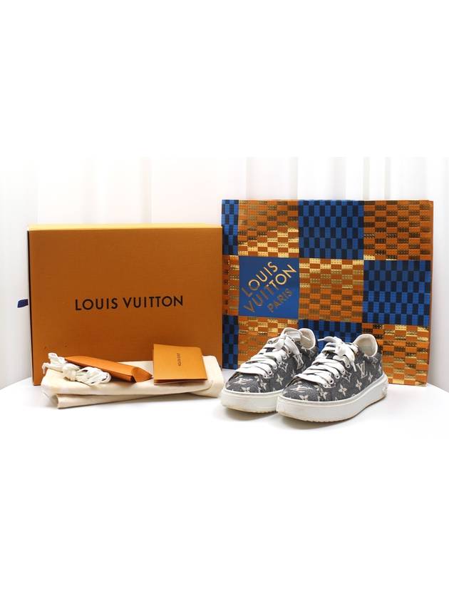 Time Out Denim Monogram Sneakers Size 36 1AAW20 - LOUIS VUITTON - BALAAN 3