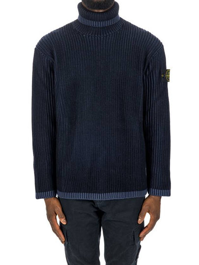 Vanish Full Rib RWS Wool Knit Top Navy - STONE ISLAND - BALAAN 2