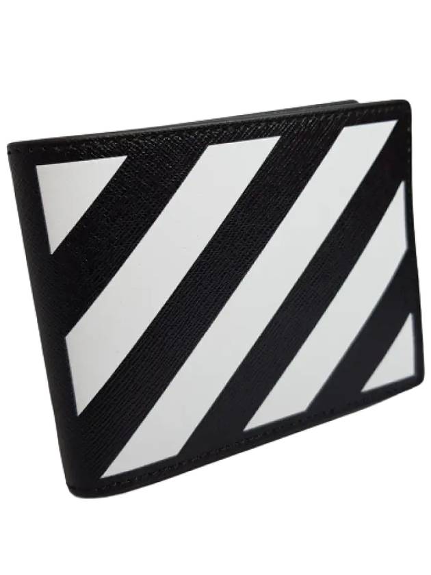 Diagnol Half Wallet Black - OFF WHITE - BALAAN 3