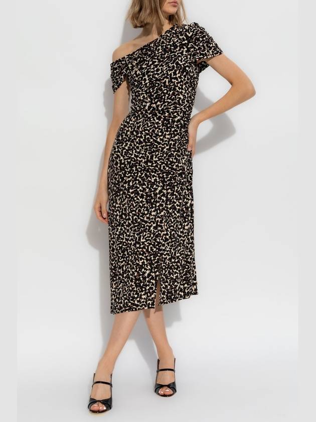 Diane Von Furstenberg Dress Agustin Midi, Women's, Black - DIANE VON FURSTENBERG - BALAAN 2