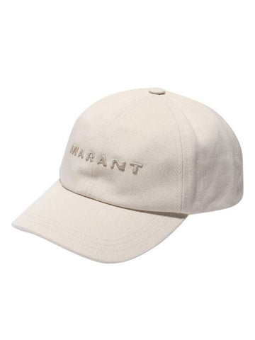 Tyron Embroidered Logo Ball Cap Ecru - ISABEL MARANT - BALAAN 1