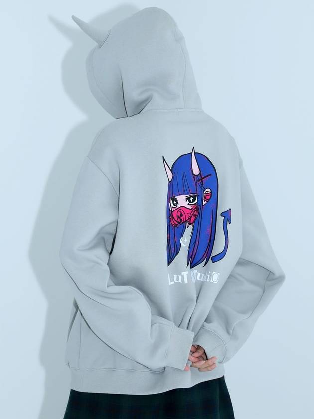 05 devil hoodie GRAY - CLUT STUDIO - BALAAN 4