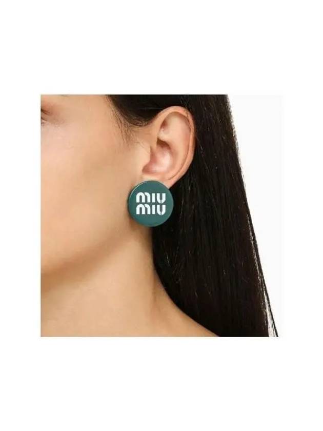 Women s Earrings Plexiglass Logo 5IO0632F8O N MIU F0NQE - MIU MIU - BALAAN 3