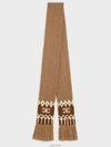 Triomphe Fair Isle Muffler Camel - CELINE - BALAAN 2