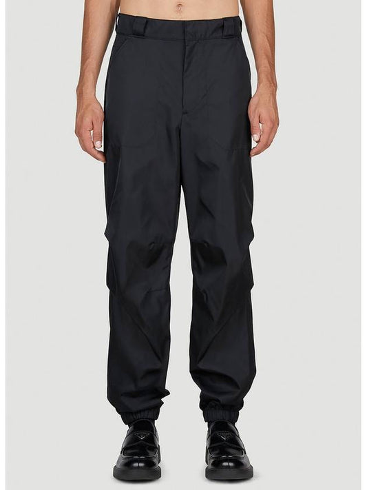 Triangle Logo Re-Nylon Jogger Track Pants Black - PRADA - BALAAN 1