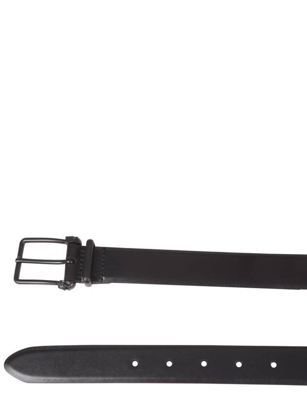 Graffiti Logo Leather Belt Black - ALEXANDER MCQUEEN - BALAAN 5