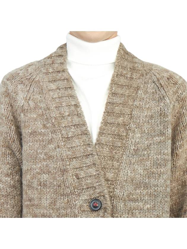 Botanical Dyed V-Neck Knit Cardigan Brown - MAISON MARGIELA - BALAAN 9