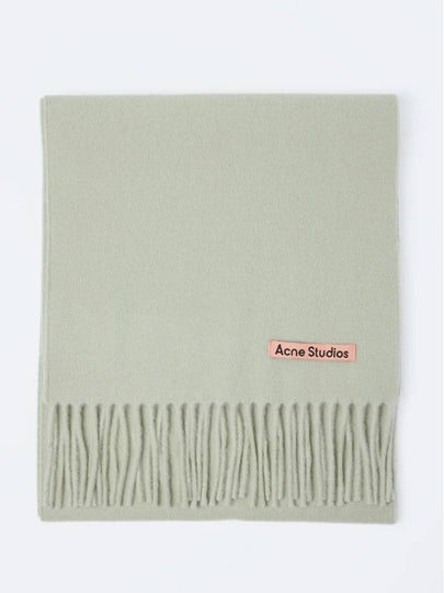 Wool Fringe Muffler Light Green - ACNE STUDIOS - BALAAN 2