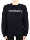 Kids lettering logo sweatshirt navy 8G00028 899PS 778 12 14A adult wearable - MONCLER - BALAAN 2