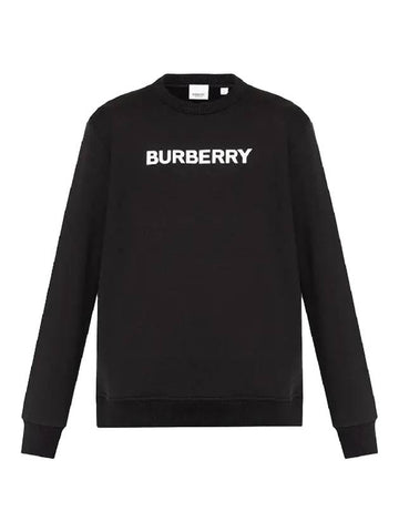 Front Logo Print Sweatshirt Black - BURBERRY - BALAAN 1