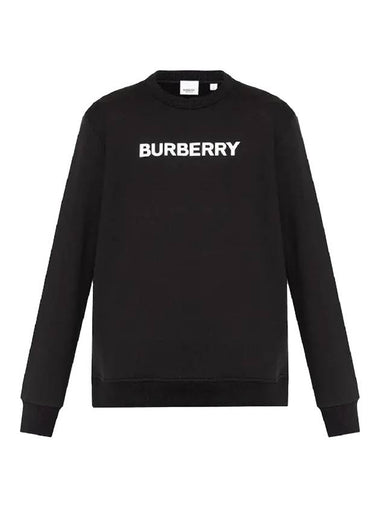 Front Logo Print Sweatshirt Black - BURBERRY - BALAAN 1