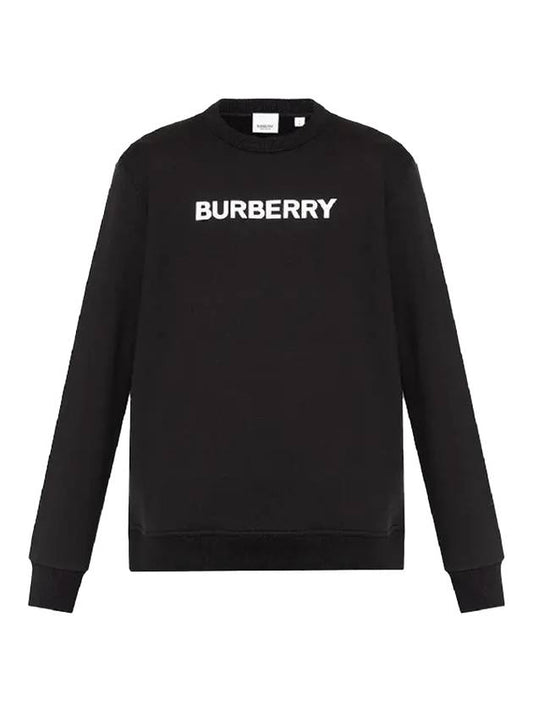 Front Logo Print Sweatshirt Black - BURBERRY - BALAAN 1