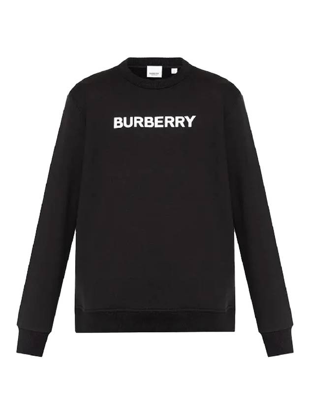 Front Logo Print Sweatshirt Black - BURBERRY - BALAAN 1