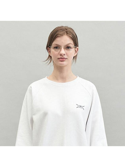 Blue Weave Label MTM Sweatshirt White - REPLAYCONTAINER - BALAAN 2