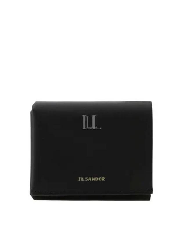 Logo Embossing Half Wallet Black - JIL SANDER - BALAAN 2