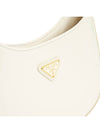 Cleo Patent Leather Shoulder Bag White - PRADA - BALAAN 9