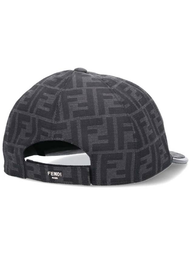 FF Monogram Ball Cap Black - FENDI - BALAAN 3