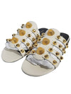 Stud Strap Slippers White - BALENCIAGA - BALAAN 3