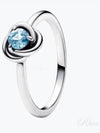 192993C03 Moment Sea Aqua Blue Eternity Circle Silver Ring - PANDORA - BALAAN 2