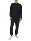 Zebra Patch Organic Cotton Sweatshirt Navy - PAUL SMITH - BALAAN 3