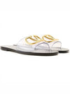 S0L42 ECG 001 V logo transparent sandals white - VALENTINO - BALAAN 4