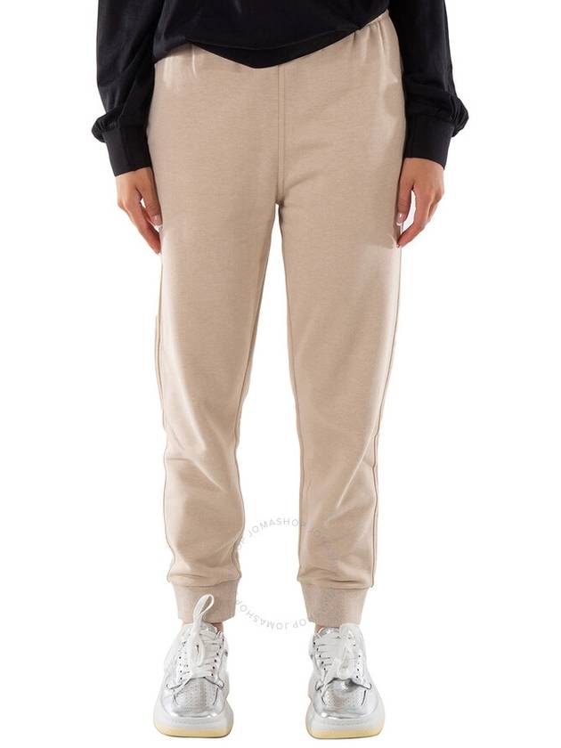 Burberry Soft Taupe Larkan Logo Embroidered Track Pants, Size XX-Small - BURBERRY - BALAAN 1