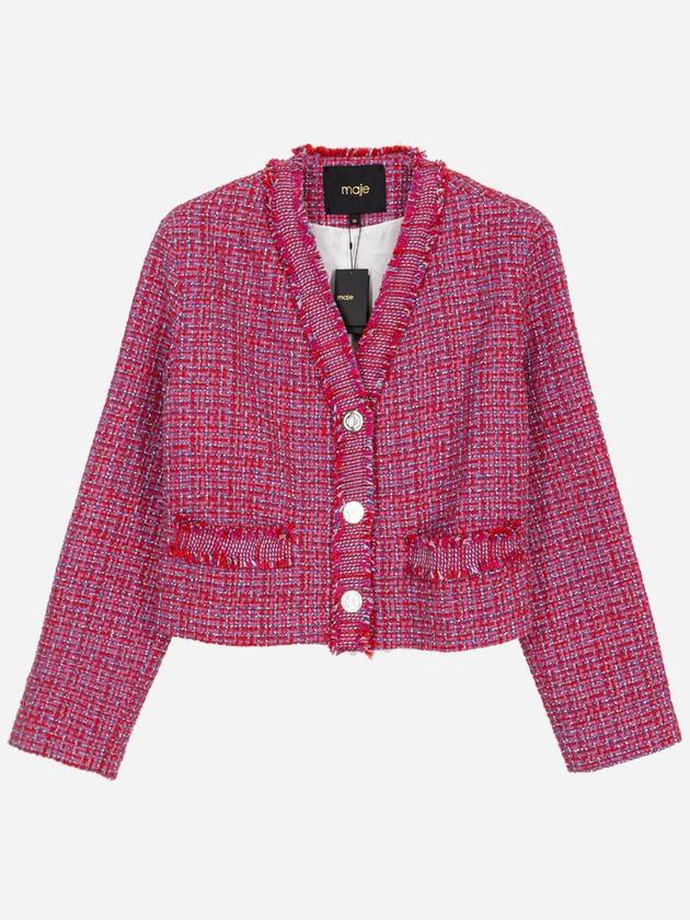 tweed jacket pink - MAJE - BALAAN 2