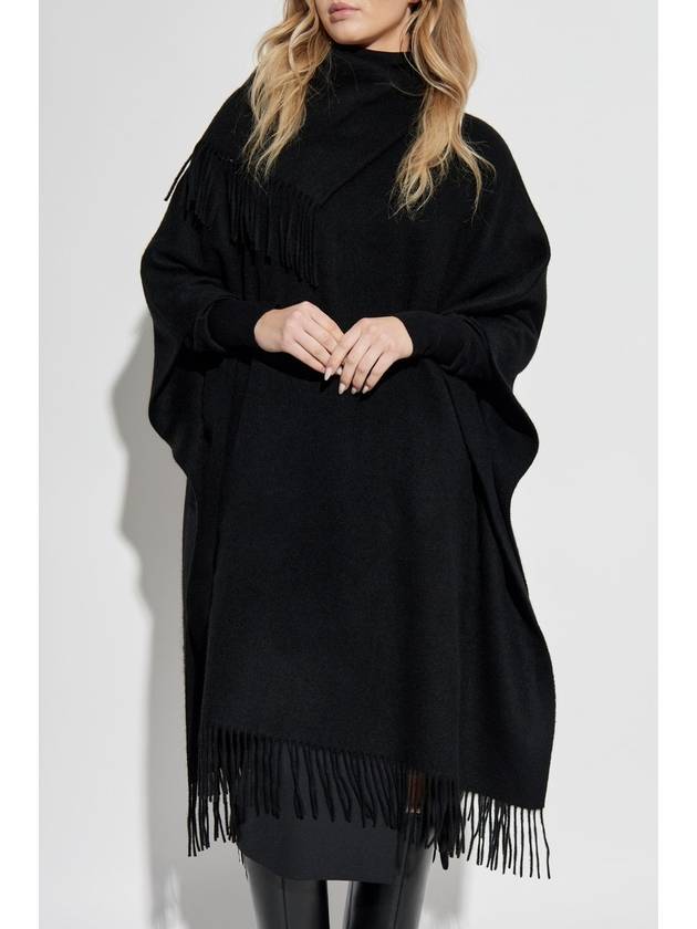 By Malene Birger Wool Poncho Turtlo, Women's, Black - BY MALENE BIRGER - BALAAN 3