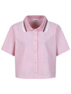 Collar knit color combination short sleeve shirt MW4MB311 - P_LABEL - BALAAN 3