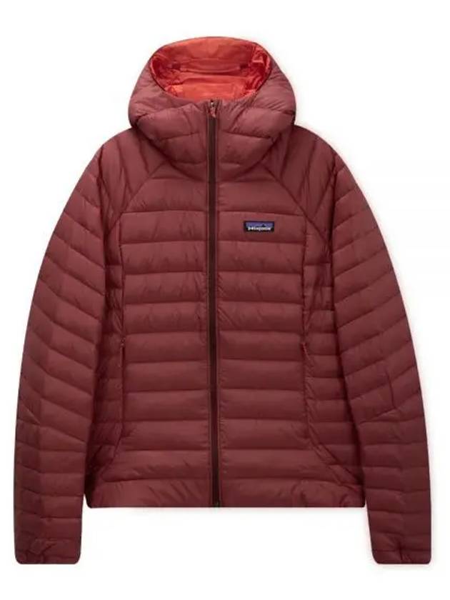 Women's Down Sweater Hooded Jacket Red - PATAGONIA - BALAAN 2