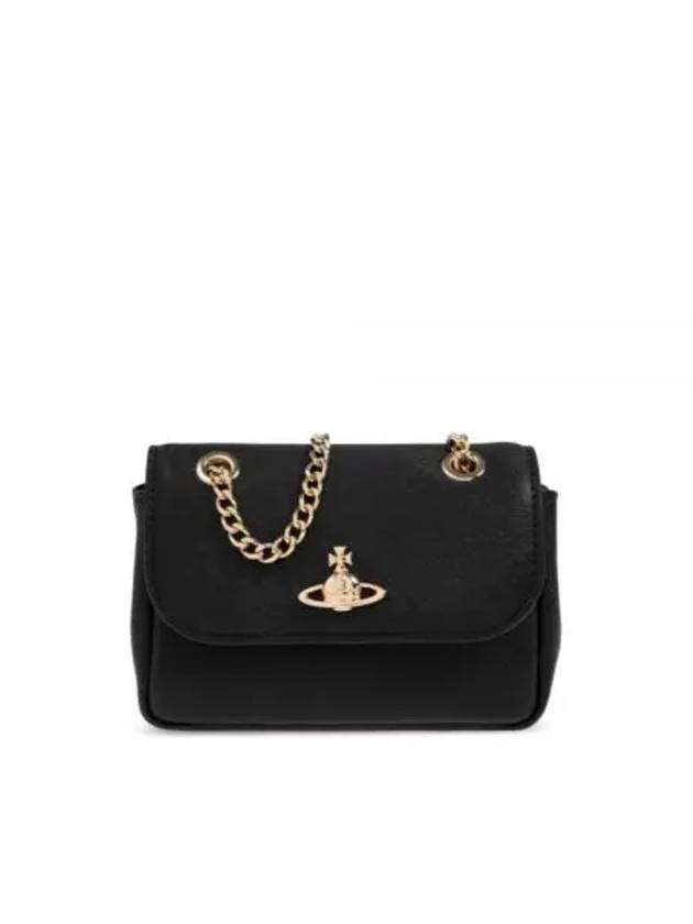 Chain Linked Shoulder Bag Black - VIVIENNE WESTWOOD - BALAAN 2