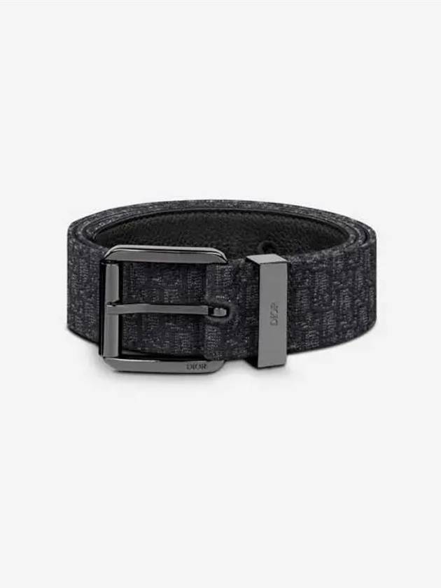 Micro Oblique Jacquard Belt Black - DIOR - BALAAN 4