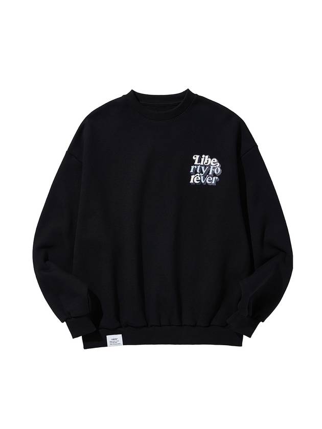 LF LOGO CREWNECK SWEAT BLACK - LIBERE - BALAAN 2