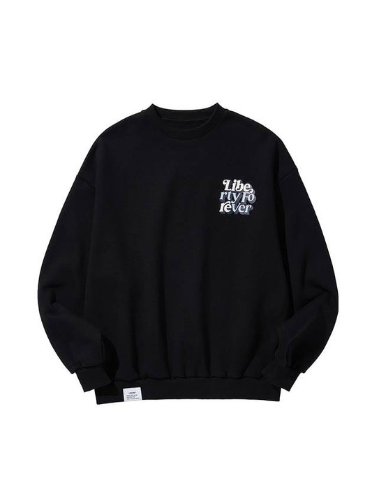 LF LOGO CREWNECK SWEAT BLACK - LIBERE - BALAAN 1