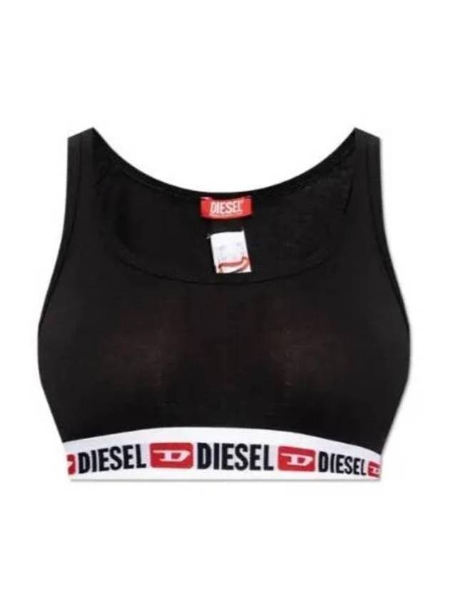 Logo Cotton Bra Black - DIESEL - BALAAN 2