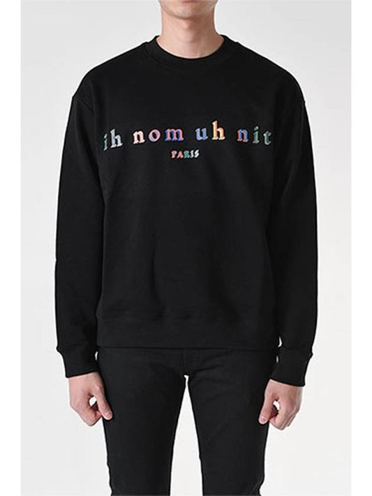 NUS22215 Rainbow Sweatshirt Black 009 - IH NOM UH NIT - BALAAN 2