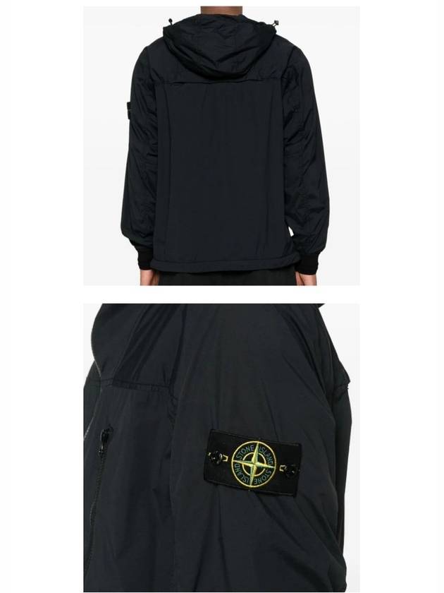 Skin Touch Nylon TC Hooded Jacket Black - STONE ISLAND - BALAAN 6