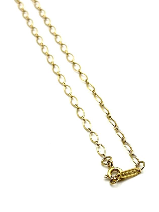 Tiffany Co 18K Rose Gold Heart Key Pendant Chain Necklace - TIFFANY & CO. - BALAAN 7