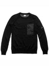 Lens Wappen Pocket Knit Top Black - CP COMPANY - BALAAN 6