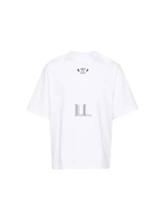 Crew Neck Cotton Short Sleeve T-Shirt White - OFF WHITE - BALAAN 2