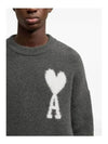 Heart A Logo Crew Neck Sweater H24UKS025KN0032 - AMI - BALAAN 3