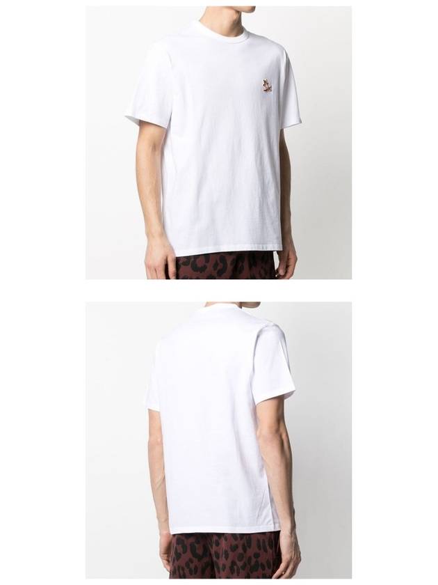 Chillax Fox Patch Classic Short Sleeve T-Shirt White - MAISON KITSUNE - BALAAN 6