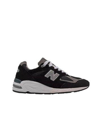 990v2 Made In USA Low Top Sneakers Black - NEW BALANCE - BALAAN 1