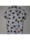 White multifluorescent airplane shortsleeved tshirt - KENZO - BALAAN 5