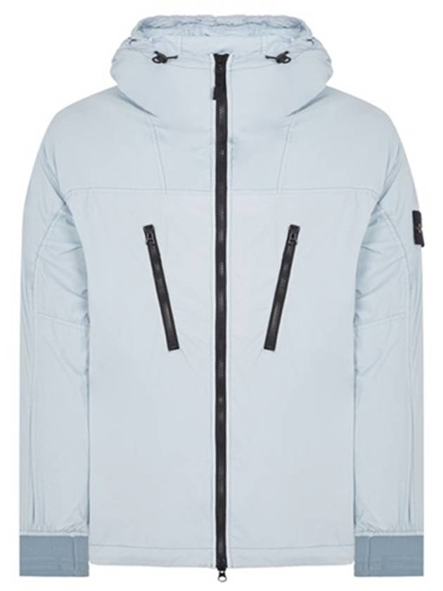 Skin Touch Nylon TC Hooded Jacket Sky Blue - STONE ISLAND - BALAAN 2