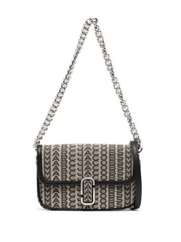 The Monogram J Marc Mini Bag Black Beige - MARC JACOBS - BALAAN 1