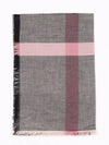 Mega Check Scarf Grey - BURBERRY - BALAAN 3